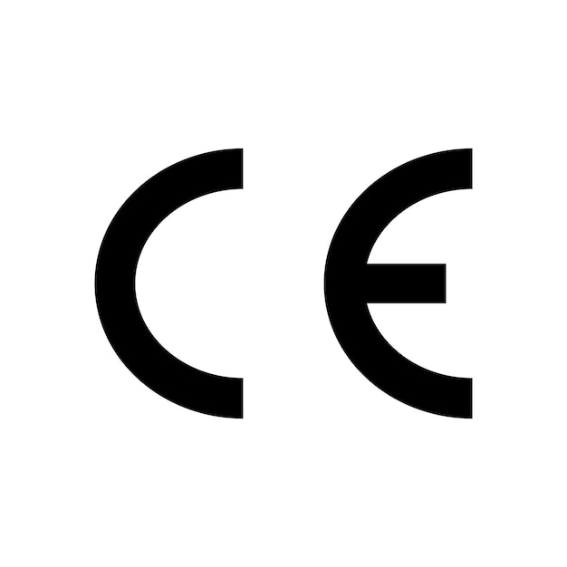 CE Europese conformiteitsmarkering Verpakkingssymbool Vector