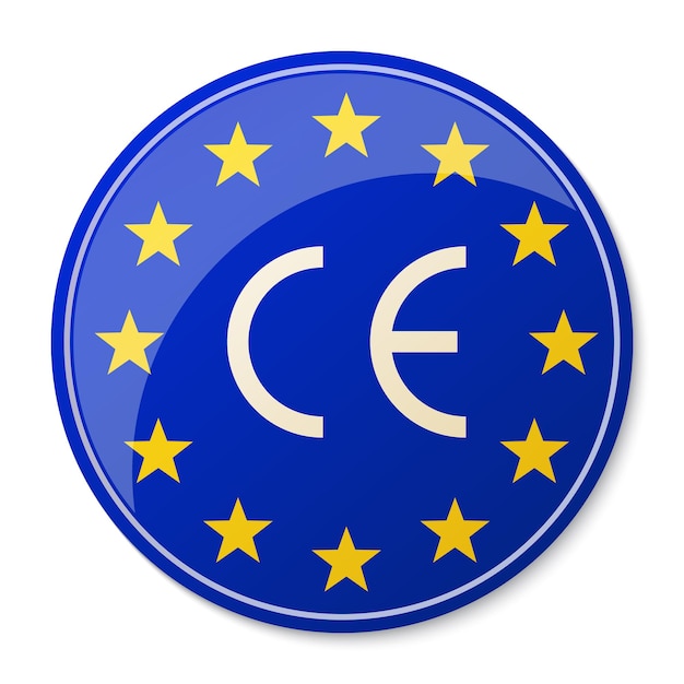 Vector ce mark symbol european conformity certification mark