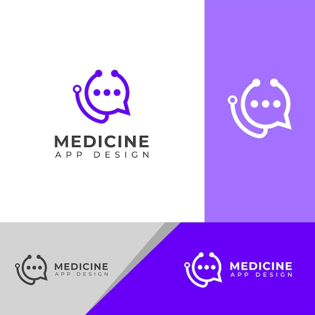 Ceative medicijn app vector logo Craetive Healthcare medicijn consult logo ontwerp sjabloon