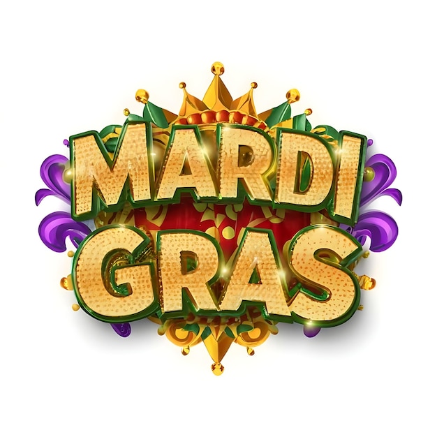 Celebrao do carnaval do mardi gras para postagem nas redes sociais