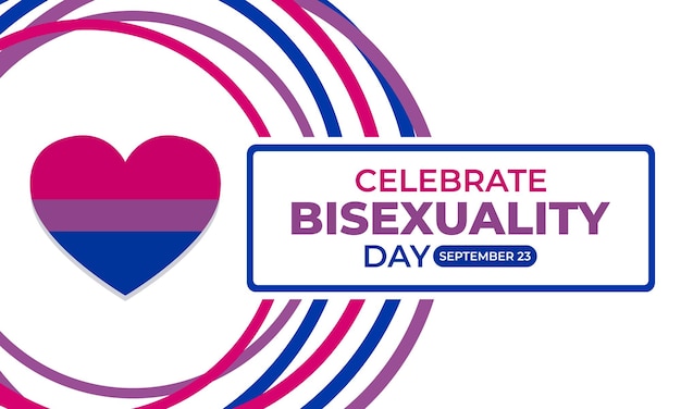 バイセクシュアルの日を祝う バイセクシュアル プライドとバイ ビジビリティ デー バイセクシュアルの旗 9 月 23 日