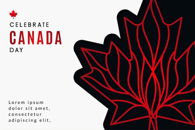 Celebrate canada day background Canada day design