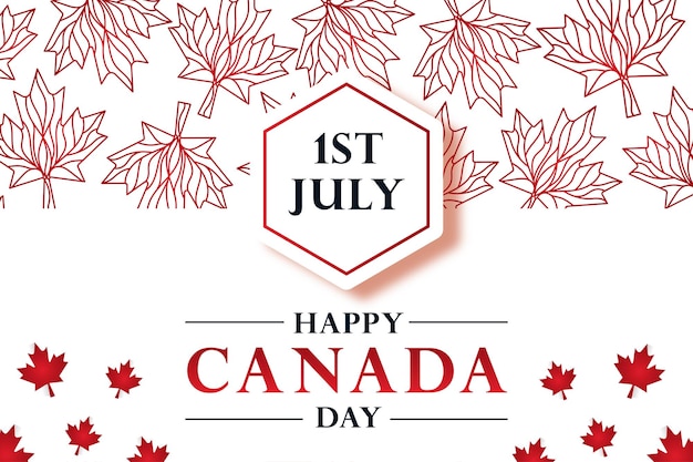 Celebrate canada day background Canada day design