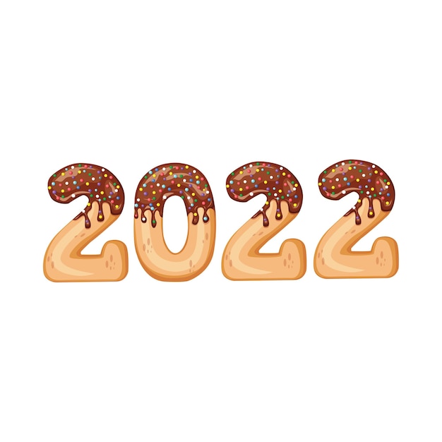 celebrate party 2022. xmas chocolate poster, banner, brochure, layout design isolated on white.