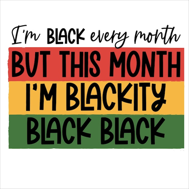 Celebrating Black History Month. Americans and Africans. Hand drawn motivation lettering phrase in m