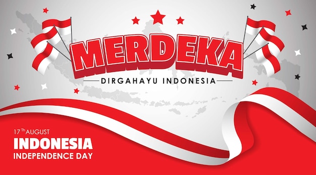 Celebrating Indonesian Independence Day Poster Template