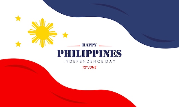 Celebrating the Philippines Independence Day Banner Background