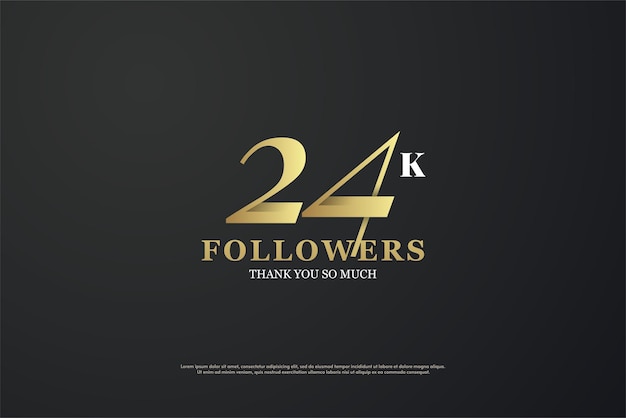 celebration of 24k followers with a simple concept.