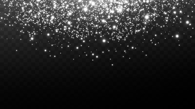 Vector celebration abstract background from small sparkling dust particles and stars