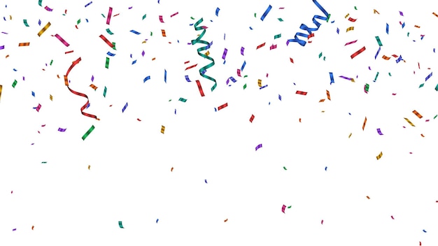 Vector celebration background with colorful confetti