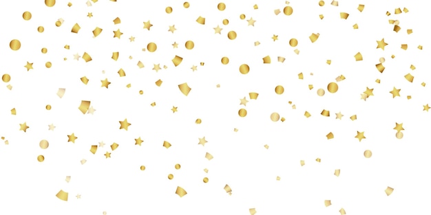 Celebration background with gold confetti
