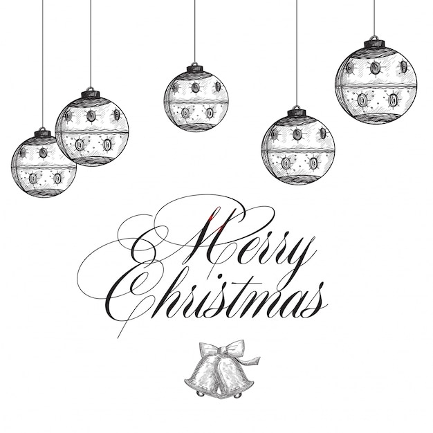Vector celebration background with typographic text merry christmas