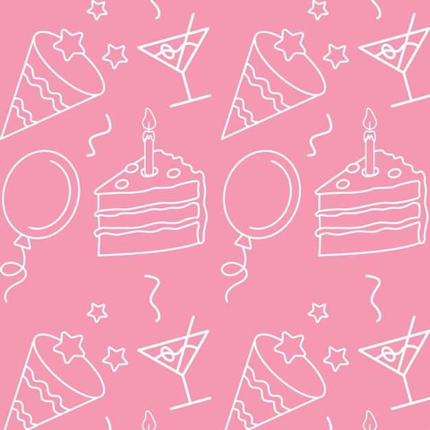 Celebration birthday party event pattern