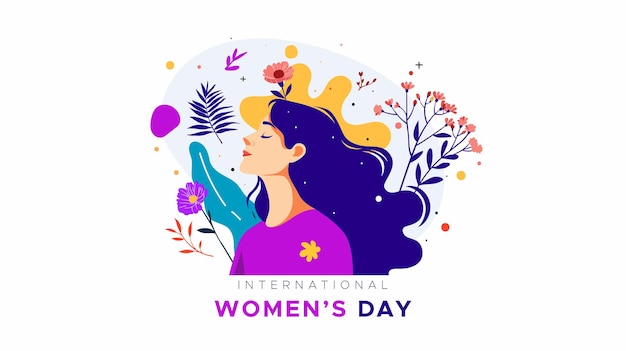Vector celebration commemorating international womens day world womens day