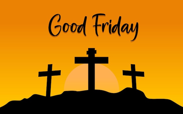 Celebration Day of Good Friday vector art