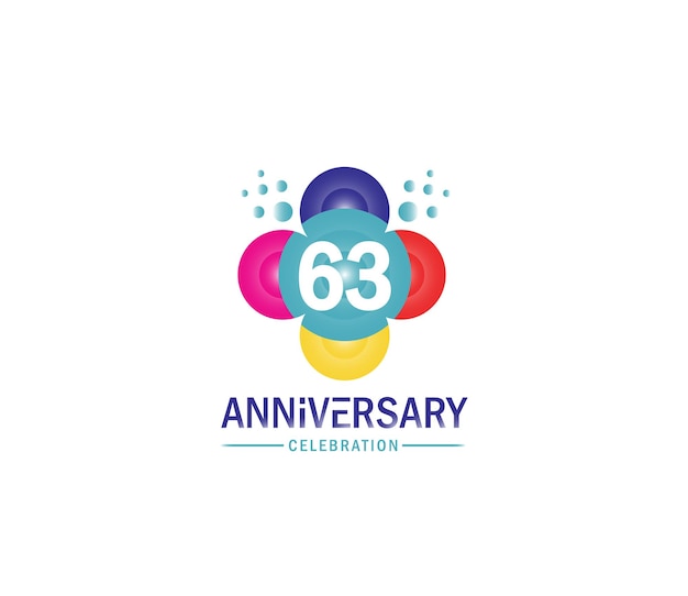 Празднование праздников Дни 63-й годовщины Приглашения Корпоративные вечеринки