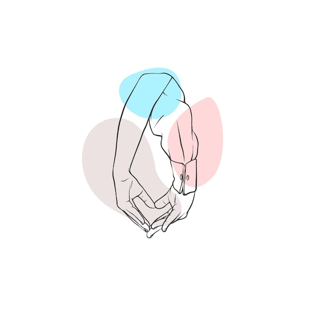 celebration friendship day design with handshake silhouette