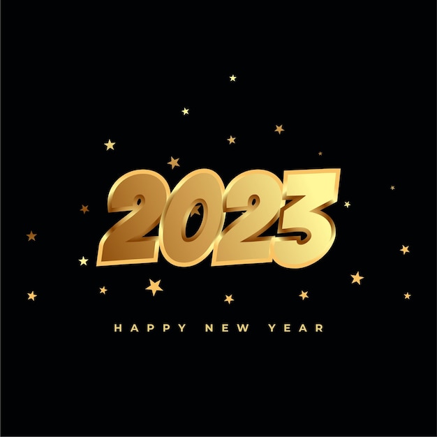Celebrazione del design del poster del felice anno nuovo 2023