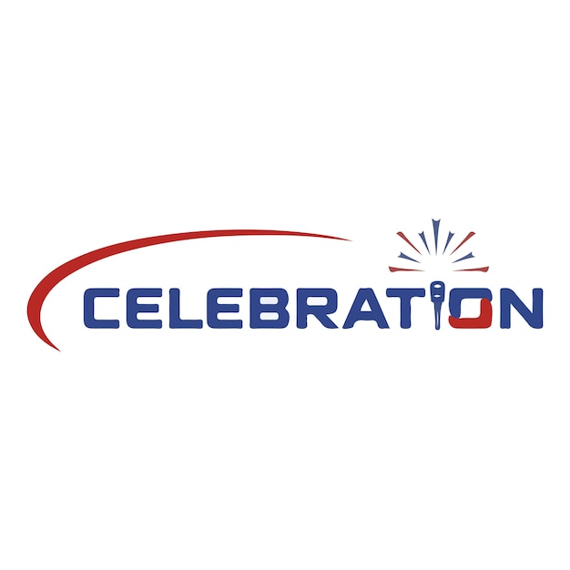 Vector celebration logo design