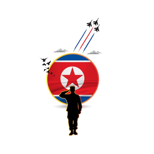 ベクトル 北朝鮮独立記念日のお祝い 朝鮮民主主義人民共和国 (dprk) 1948