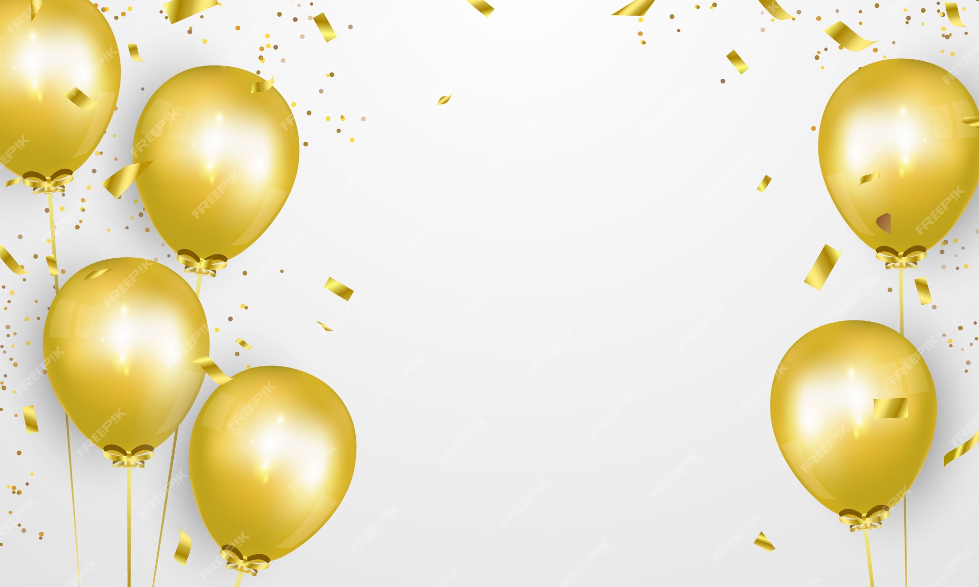 Details 100 gold balloons background