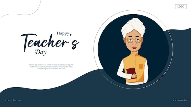 Premium Vector | Celebration Of Teachers Day On Birthday Of Dr Sarvepalli  Radhakrishna Happy Teachers Day