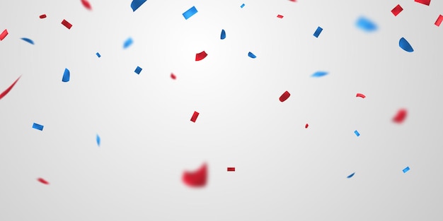 Celebration template with confetti