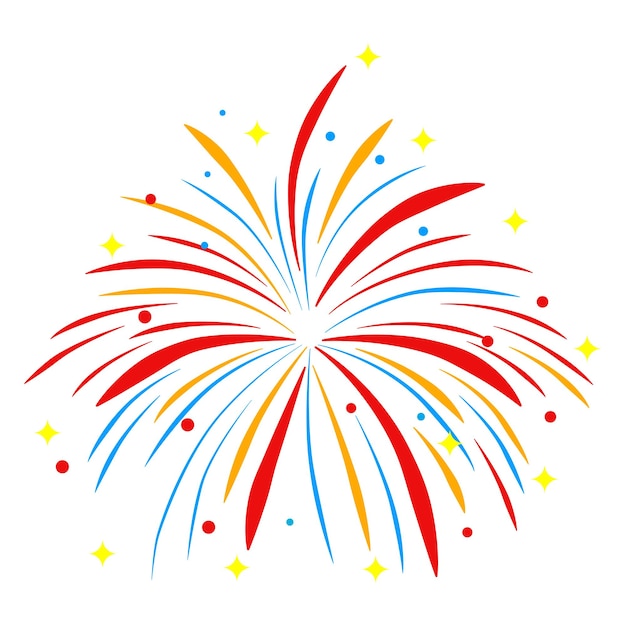 Vector celebration vector fireworks illustration design