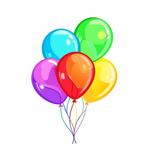 축제 풍선 터 일러스트레이션