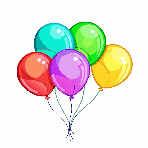 축제 풍선 터 일러스트레이션