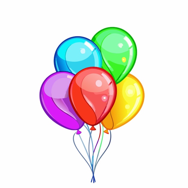 祝賀用バルーンのベクトルイラスト 4