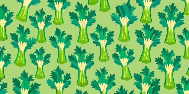 Celery seamless pattern design