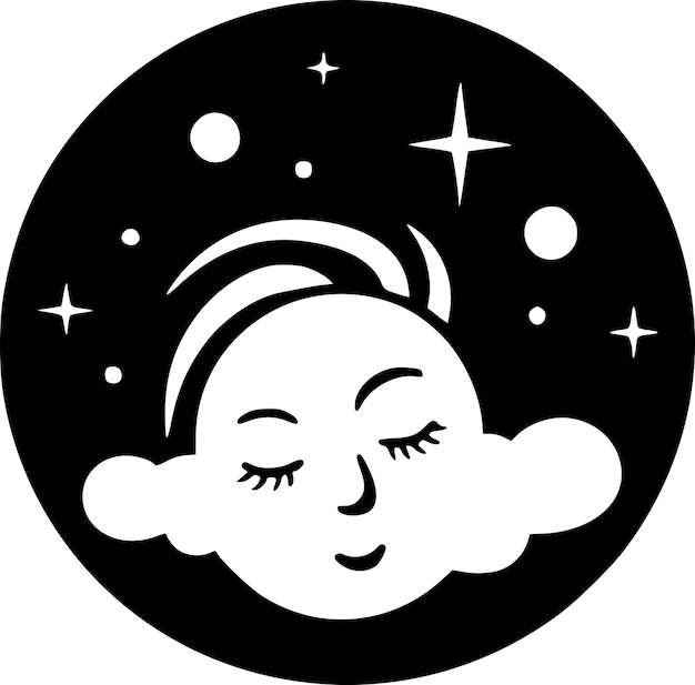 Celestial Minimalist and Flat Logo Vector illustration