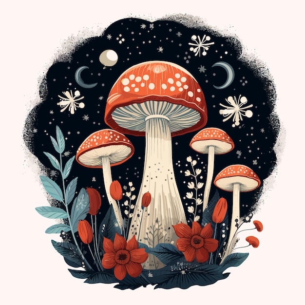 Celestial_Mystical_Boho_Mushrooms_Magic_Amanita