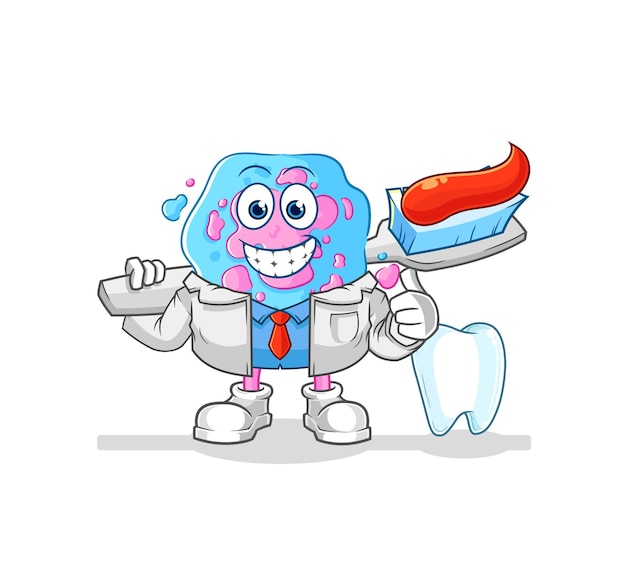cell dentist illustration character vector