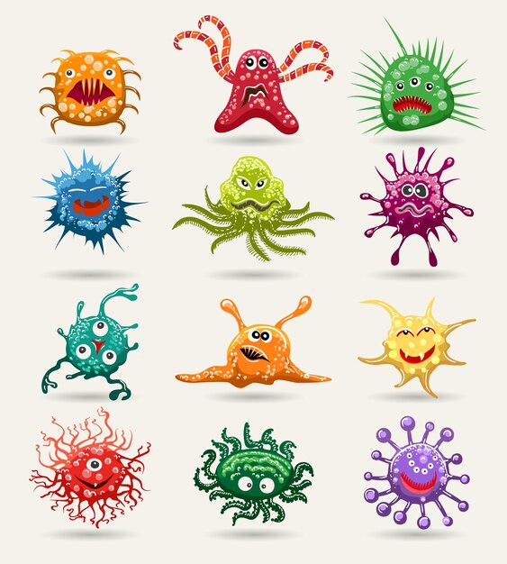 Vector cell disease vector icons
