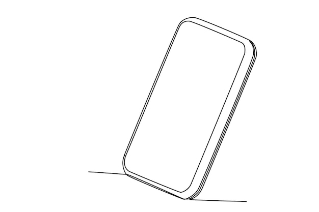 A cell phone forms an obtuse angle Angles oneline drawing