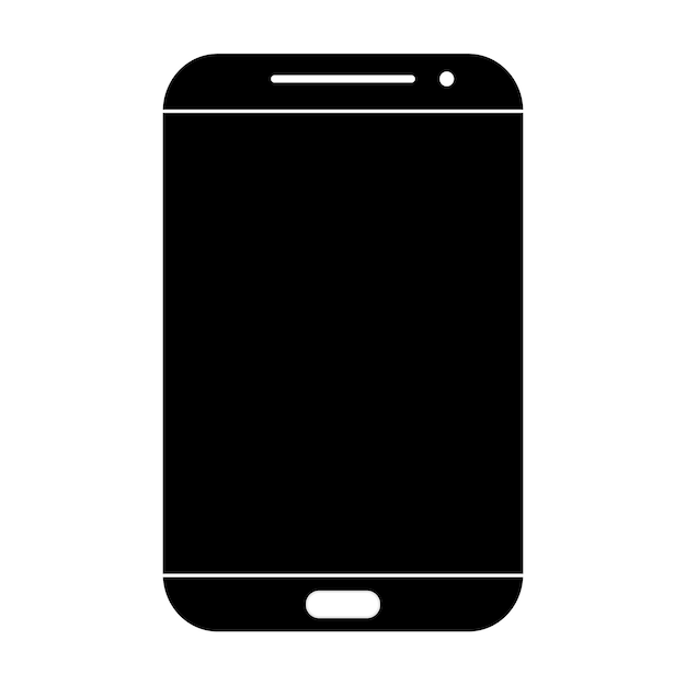 Cell phone icon logo vector design template
