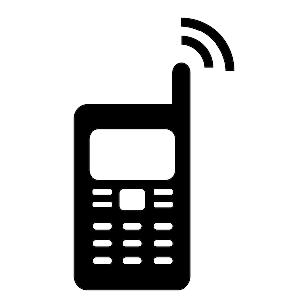 Шаблон векторного логотипа сотового телефона