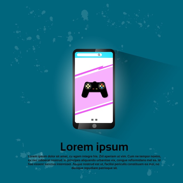 Free Vector  Mobile phone platform video game concept