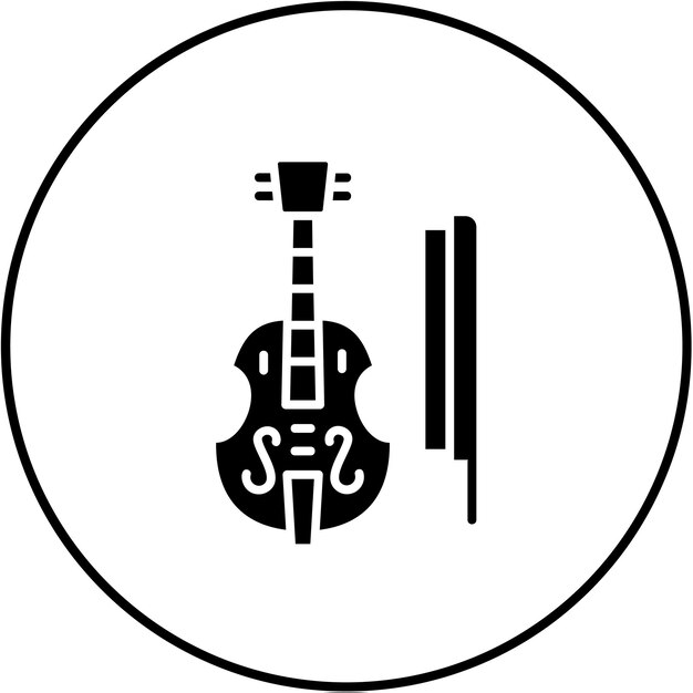 Vettore iconica del violoncello