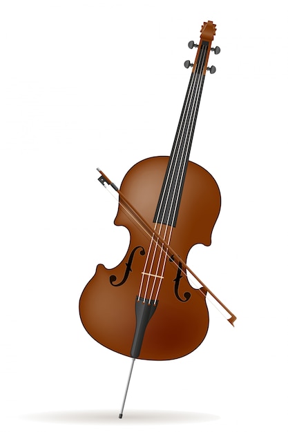 Violoncello stock illustrazione vettoriale