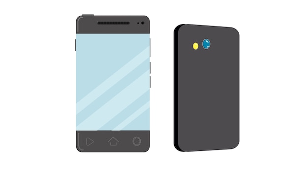 Vector cellphone isolated vector illustration