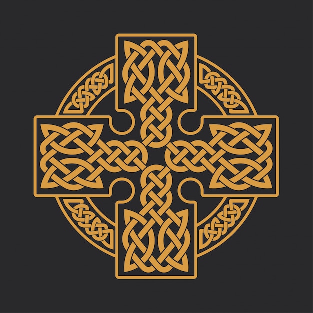 Celtic cross ethnic ornament t-shirt print