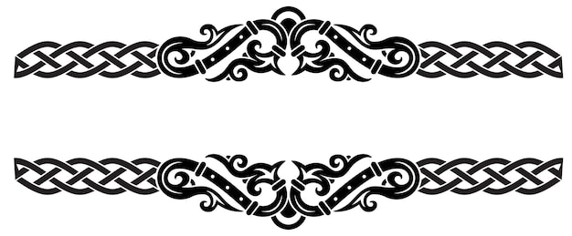 Celtic ornament style frame template