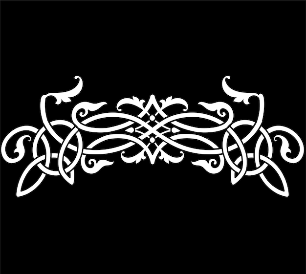 Celtic ornament style frame template