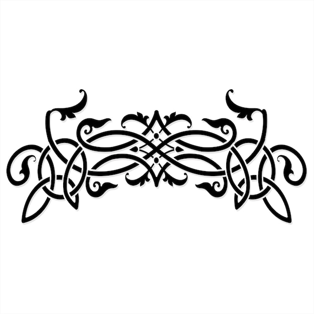 Celtic ornament style frame template