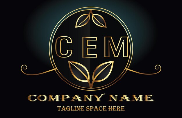 Vector cem letter logo