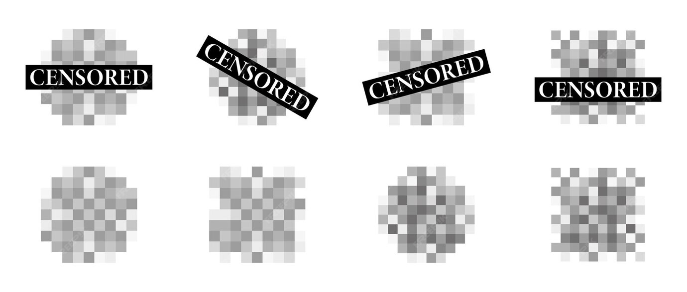 Premium Vector Censorship elements censored vector icons censored