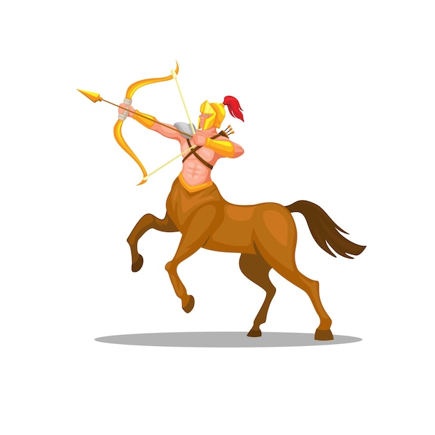 Centaur krijger boogschutter Boogschutter karakter symbool illustratie vector